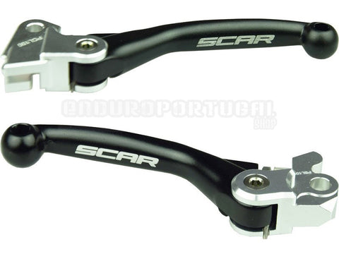 Par Manetes Articuladas SCAR SUZUKI RMZ 250 05-06 Preto