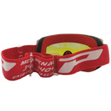 Óculos PROGRIP 3400 MENACE Vermelho/Branco Lente Azul Espelhada