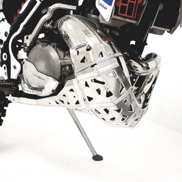 Protecção de Cárter e Escape P-TECH KTM EXC 250/300 07-16, HUSABERG TE 250/300 11-14, HUSQVARNA TE 250/300 14-16
