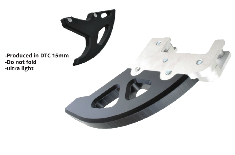 Protecção de Disco Traseiro CROSSPRO Alumínio/DTC SHERCO SE 125R 18-25, SE 250R/300R 15-25 Preto