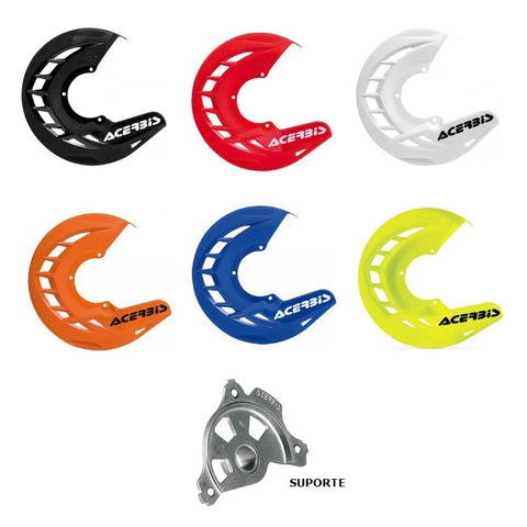 Protecção de Disco ACERBIS X-BRAKE HONDA CR 125/250 04-07, CRF 250/450 R/X 04-25, CRF 250/300/450 RX 17-25 (com suporte)