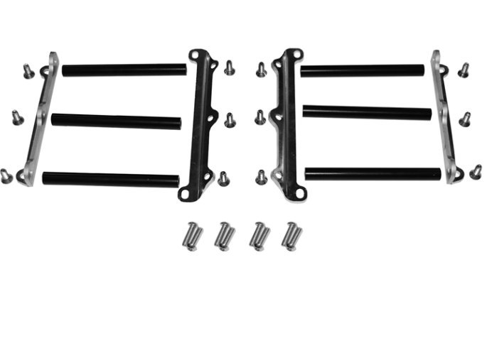 Protecções de Radiador 4MX para HUSQVARNA FC/TC 16-22, TC 250 17-22, FE/TE 17-23 Preto