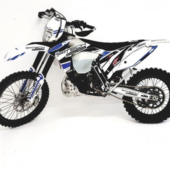 Protecção de Cárter e Escape P-TECH KTM EXC 250/300 07-16, HUSABERG TE 250/300 11-14, HUSQVARNA TE 250/300 14-16