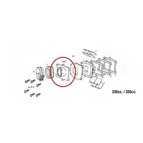 REED VALVE RUBBER (Ref. 3A)