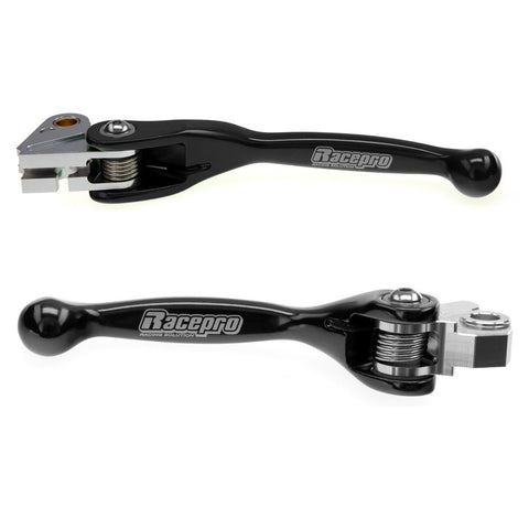 Par de Manetes Articuladas RACEPRO RL#3 PRETO KAWASAKI KX 125/250 00-08 KX 65/85 02-20