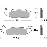 Pastilhas Travão Frente SBS SINTERED OFFROAD AJP PR7 650 ADVENTURE 17-19