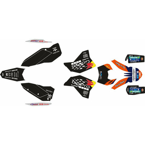 Kit de autocolantes GO PRO KTM EXC/EXC-F 08-11 BLACK EDITION