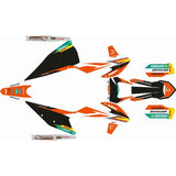 Kit de Autocolantes FACTORY KTM EXC/EXC-F Laranja 2020