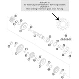 Spacer Bushing 12mm KTM EXC/SX 98-15 (Ref. 34) (ver modelos)