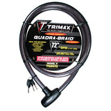 Cadeado com cabo TRIMAX TRIMAFLEX QUADRA BRAID