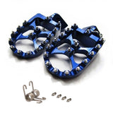 Jogo de Pousa-pés sobredimensionados OFFPARTS para YAMAHA YZ/ YZ-F/ WR/ WR-F Azul