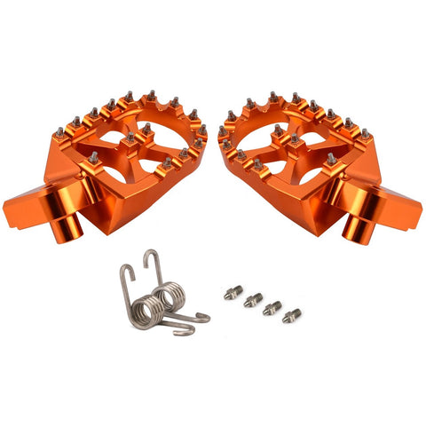Jogo de Pousa-pés Sobredimensionados OFFPARTS KTM EXC/EXC-F 98-16, SX/SX-F 98-15 Laranja