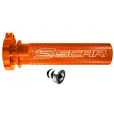 Cana de Acelerador em Alumínio SCAR KTM EXC-F 00-16, SX-F 00-15, HUSQVARNA FE 14-16, FC 14-15 Laranja