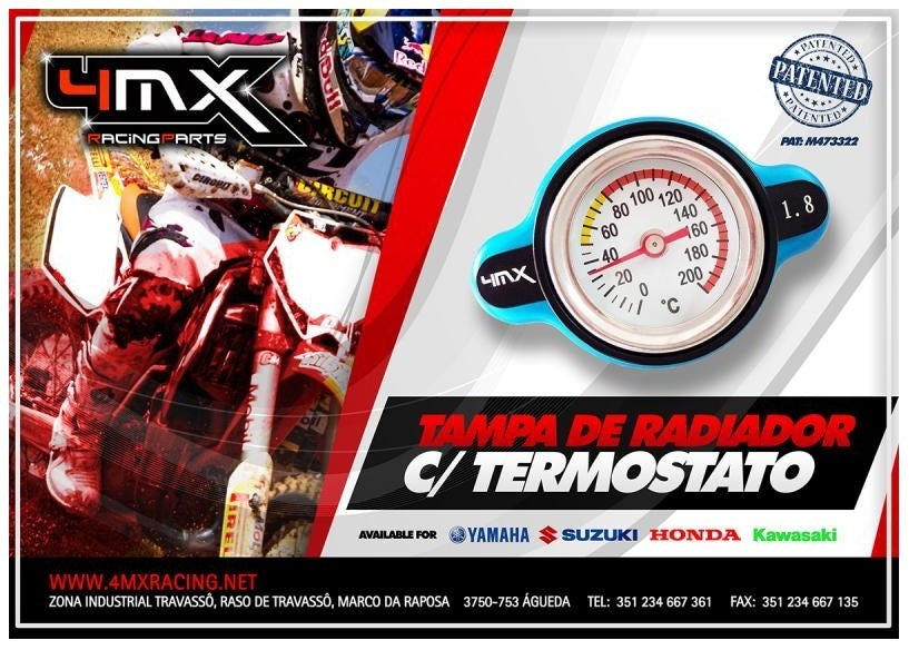 Tampão de Radiador 4MX 1.8 Azul Japonesas