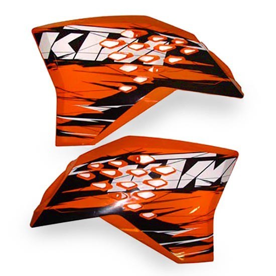 Tampas de radiador/depósito com autocolantes Original KTM EXC 2010