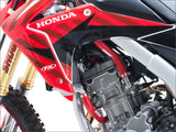 Tubos de radiador DRC para HONDA CRF Vermelho