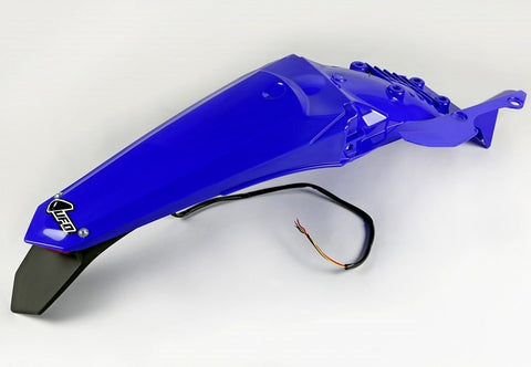 Guarda-lamas traseiro UFO para YAMAHA WR 250F 15-19, WR 450F 16-18 c/farolim e porta-matrícula Azul