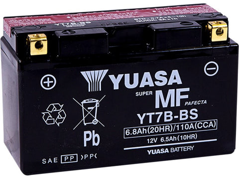 Bateria YUASA YT7B-BS (sem manutenção)
