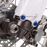Kit Parafusos Alumínio ZETA para Protecção de Forquilha GAS GAS EC/EC-F/MC/MC-F 21-23 Azul