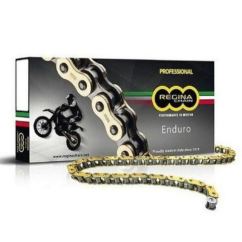 Corrente REGINA ZSE 520 ENDURO Super Reforçada Dourada (120 elos)