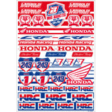Folha de Autocolantes BLACKBIRD RACING LOGO HONDA GARIBOLDI 2 50x35 cm