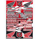 Folha de Autocolantes BLACKBIRD RACING LOGO HONDA 50x35 cm