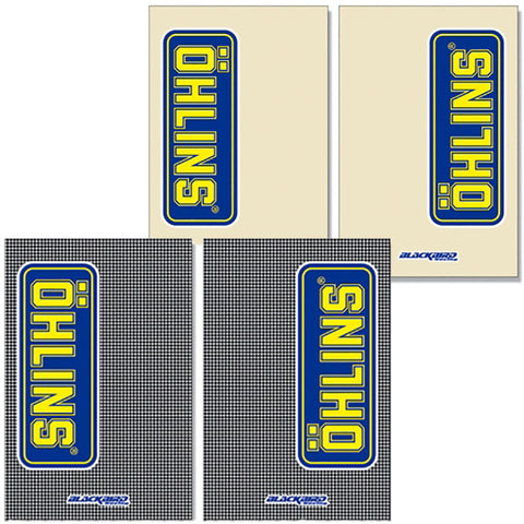 Jogo de Autocolantes de Forqueta BLACKBIRD RACING para ÖHLINS Transparente ou Carbono
