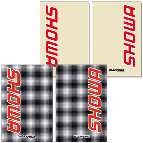 Jogo de Autocolantes de Forqueta BLACKBIRD RACING para SHOWA Transparente ou Carbono