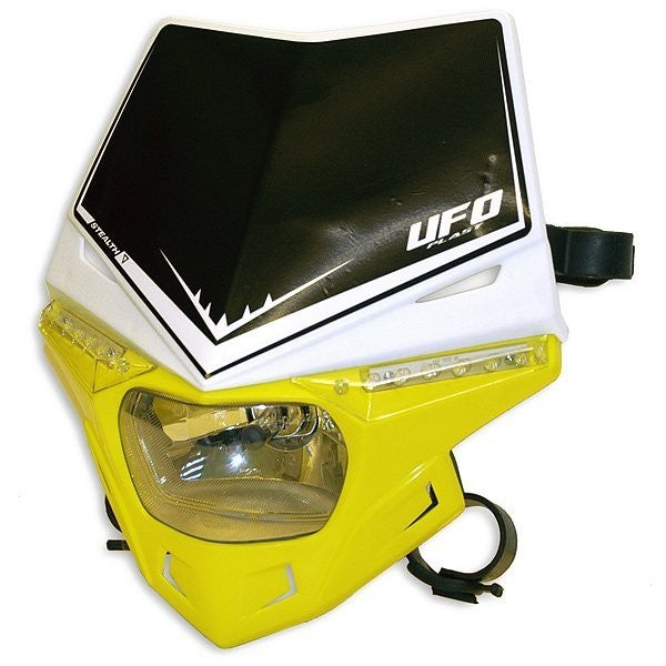 Porta-farol UFO STEALTH HEADLIGHT (12V/35W & LED) DUAL COLOR Branco/Amarelo RM