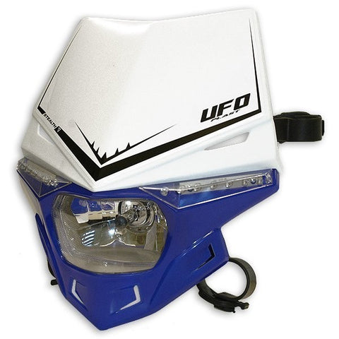 Porta-farol UFO STEALTH HEADLIGHT (12V/35W & LED) DUAL COLOR Branco/Azul