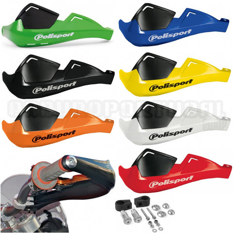 Protecções de Mãos POLISPORT EVOLUTION INTEGRAL + Kit de Montagem Universal (guiador 22 mm)