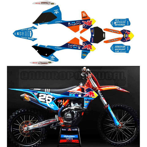 Kit de Autocolantes GO PRO KTM SX/SX-F 16-18 e EXC/EXC-F 17-19