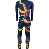Conjunto MOOSE RACING M1 AGROID Azul Marinho/Laranja 2021