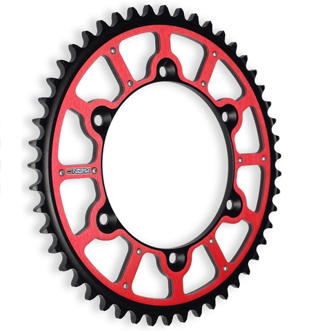 Cremalheira Mista GNERIK LIGHT STEEL HONDA CR 125R/250R 83-07, CR 500R 84-03 Vermelho