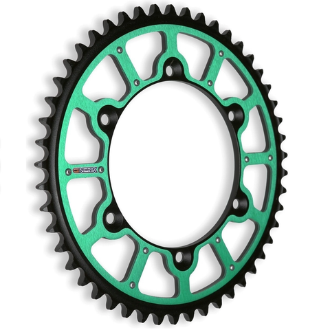 Cremalheira Mista GNERIK LIGHT STEEL KAWASAKI KX/KX-F Verde