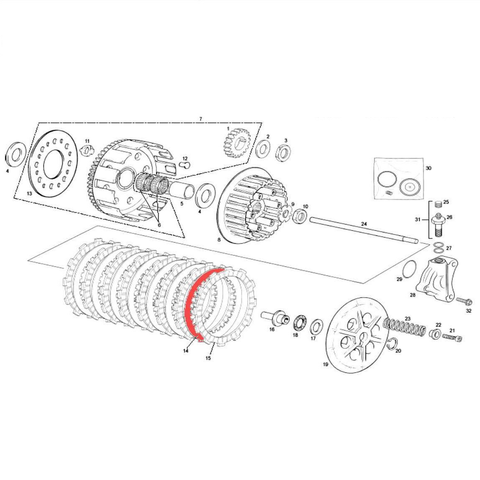 Disco separador de embraiagem GAS GAS EC 200-515