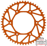 Cremalheira Ferro ULTRALIGHT L ESJOT KTM 90-../ HUSABERG 04-14/ HUSQVARNA 14-../ GAS GAS 21-.. Azul ou Laranja