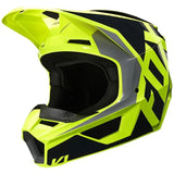 Capacete FOX V1 PRIX Preto/Amarelo Flúor 2020 - Tamanho XL