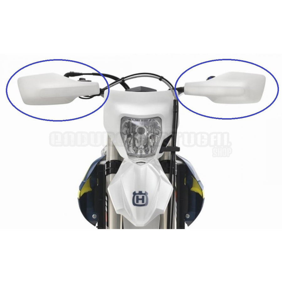 Protecções de Mãos HUSQVARNA TE 125/150/250/300 16-19, FE 250/350/450/501 16-19 (sem kit de montagem) Branco