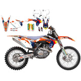 Kit de Autocolantes BLACKBIRD RÉPLICA KTM TROPHY 2017 para KTM SX/SX-F 13-15 e EXC/EXC-F 14-16