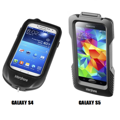 Kit capa e suporte CELLULAR LINE INTERPHONE para SAMSUNG S4 e S5