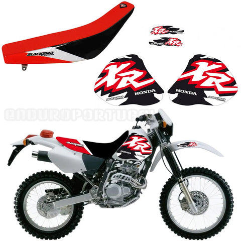 Kit de Autocolantes e Capa de Assento BLACKBIRD HONDA XR 250/400 96-04