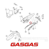 Porta-matrícula GAS GAS EC 250/300, EC 250F/350F 21-23