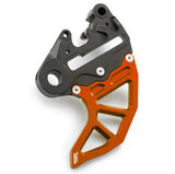 Protecção Disco Traseiro Alumínio c/Suporte de Pinça 4MX KTM SX/SX-F 04-12, EXC/EXC-F 04-23 Laranja