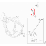 Mola de Descanso KTM EXC/EXC-F 17-23, HUSQVARNA TE/FE 17-23, GAS GAS EC/EC-F 21-23