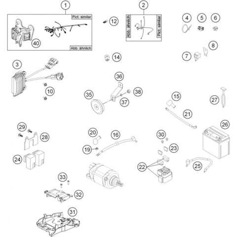 WIRING HARNESS LIGHT CPL. EU (Ref. 02)