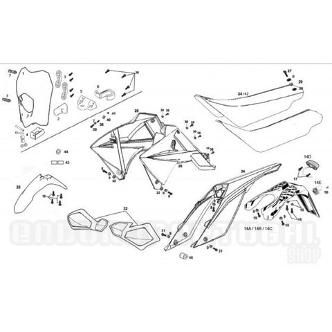 Luz de Matrícula GAS GAS EC 07-.. (Ref. 14D)