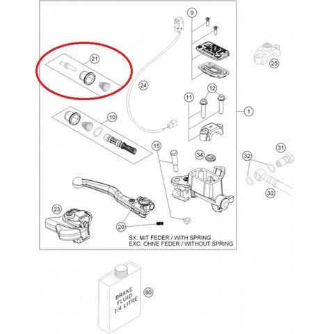 PUSH ROD CPL. EXC 2014