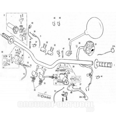 Kit tampa bomba de embraiagem GAS GAS (Ref. 29)