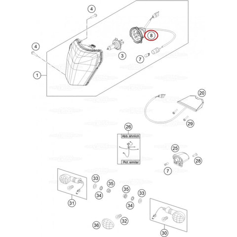 LAMP BRACKET CPL. 2014